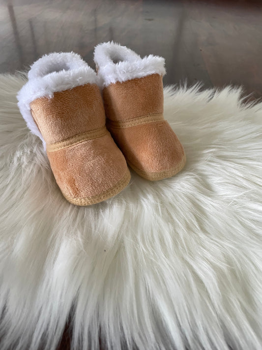 Tan fur boots