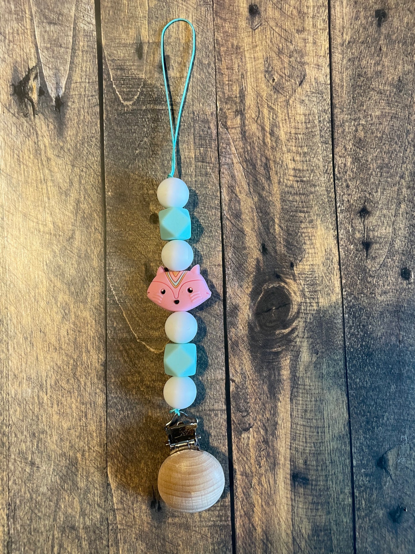 Foxy binky clip