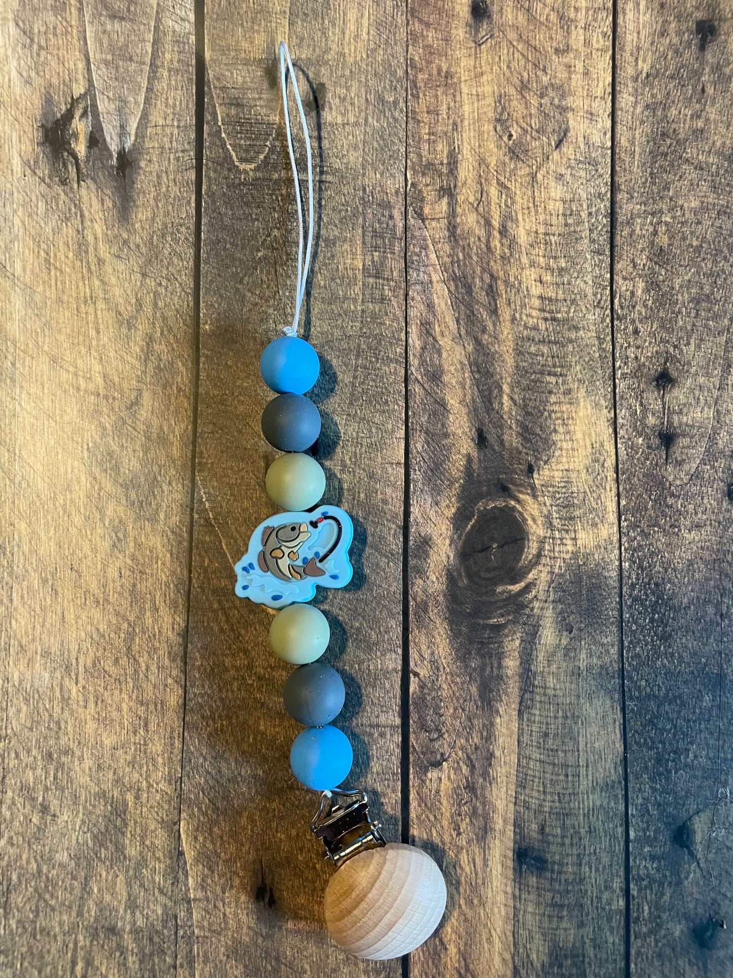 Fish binky clip