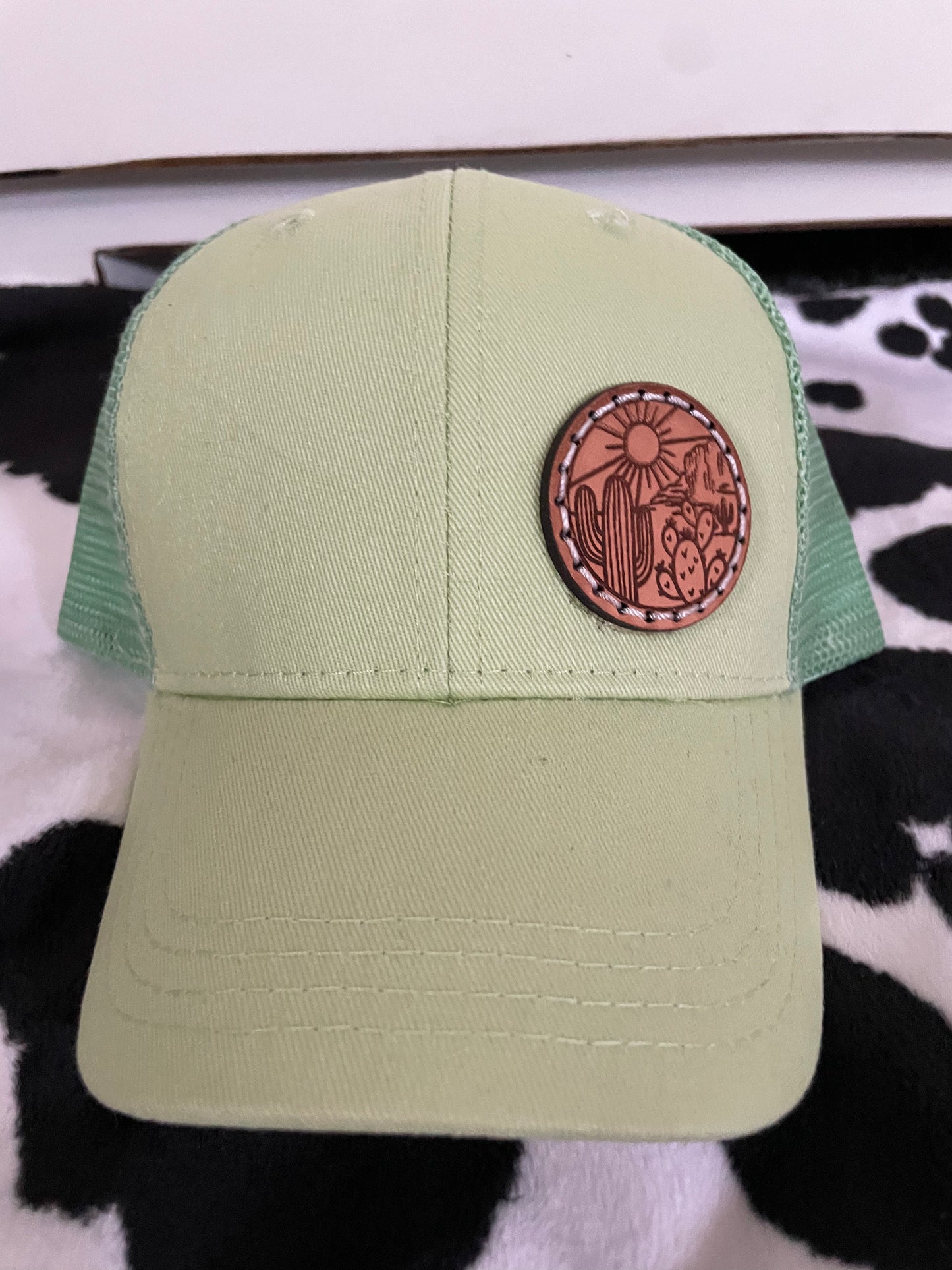 Light green infant hat