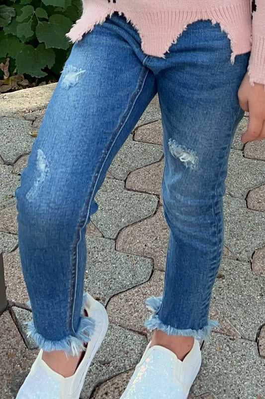 Dark denim pants