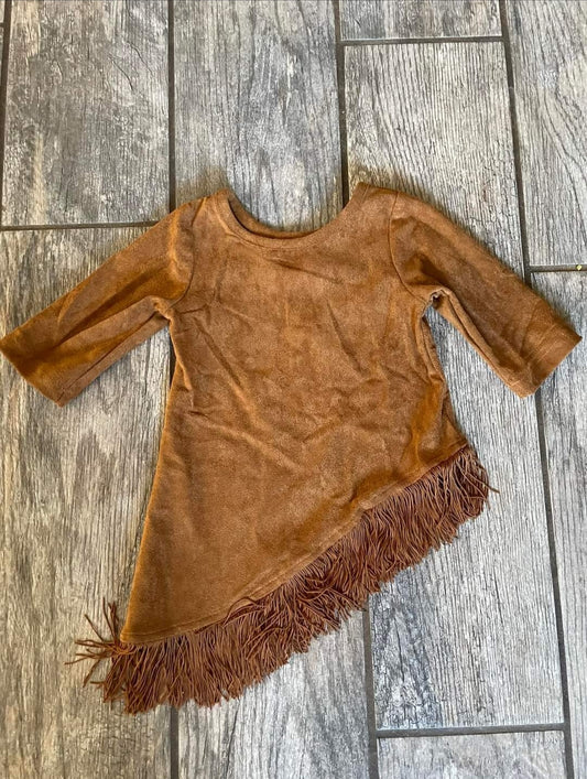 Brown western dress