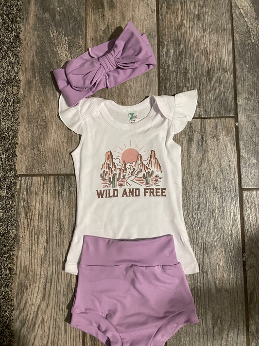 12-18 month purple bummie set