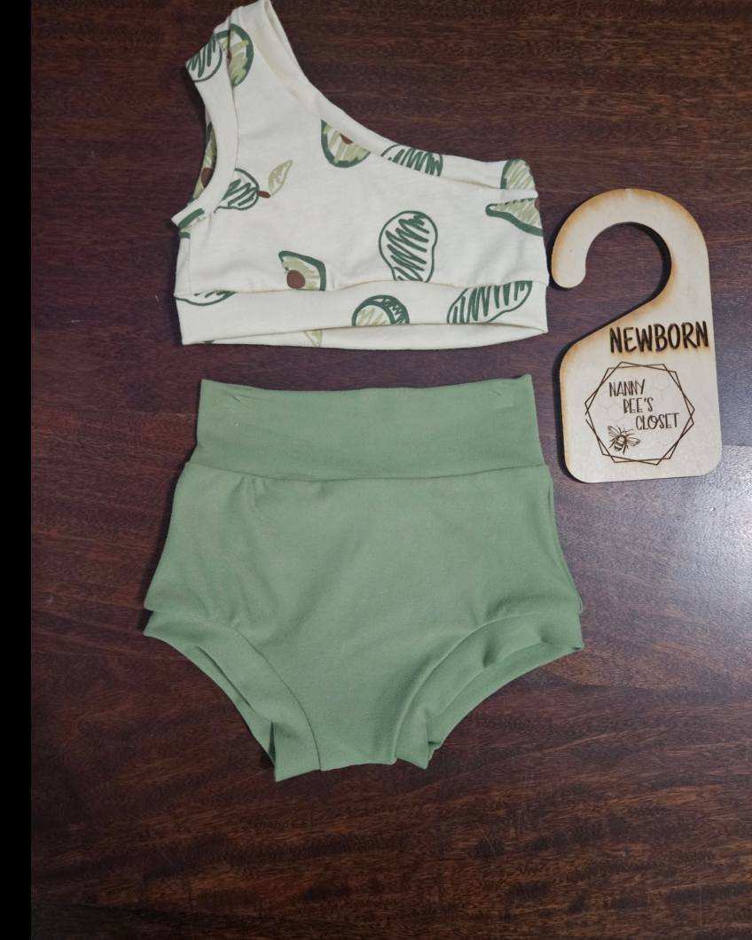 green bummie set