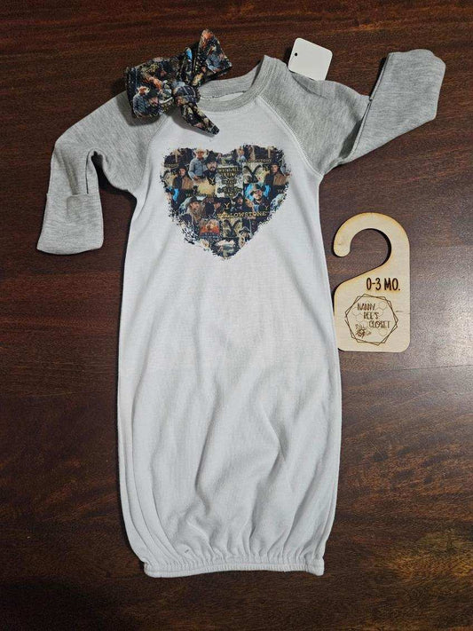 0-3 western gown