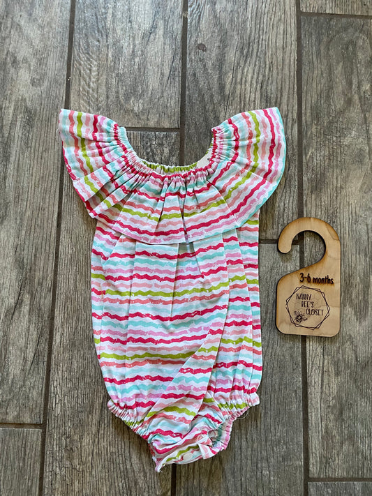 Striped romper