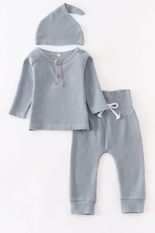 Teal Waffle set