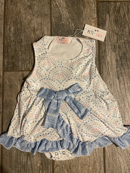 Pete & Lucy floral romper 12-18 month