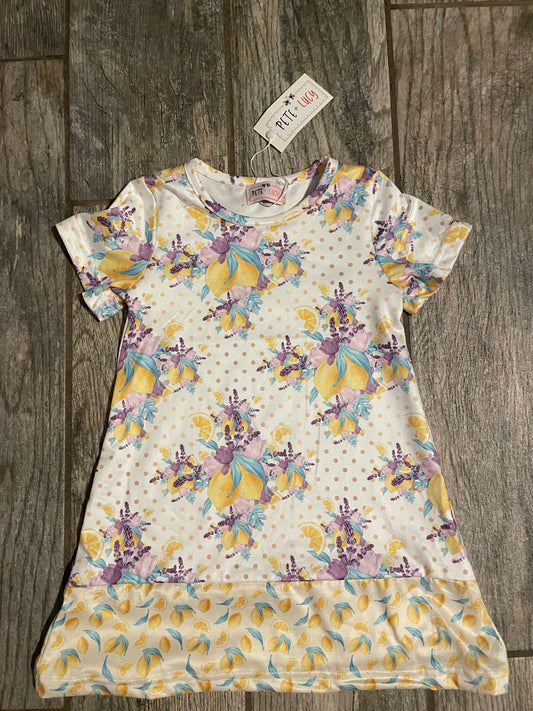 Pete and Lucy lemon dress 12-18 months