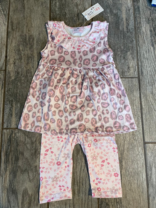 Pete & Lucy Sweet Leopard Capri Set