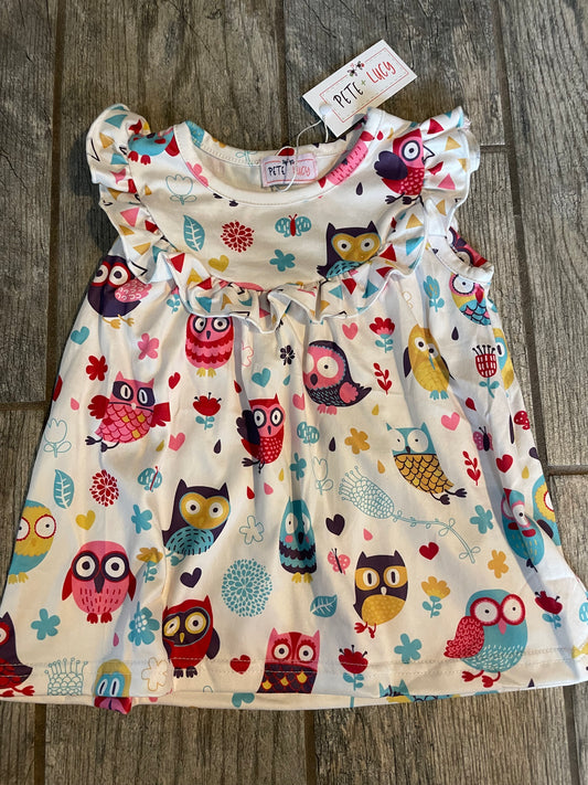Pete & Lucy Curious Owl Dress