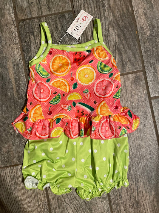 Pete & Lucy sweet fruit short set