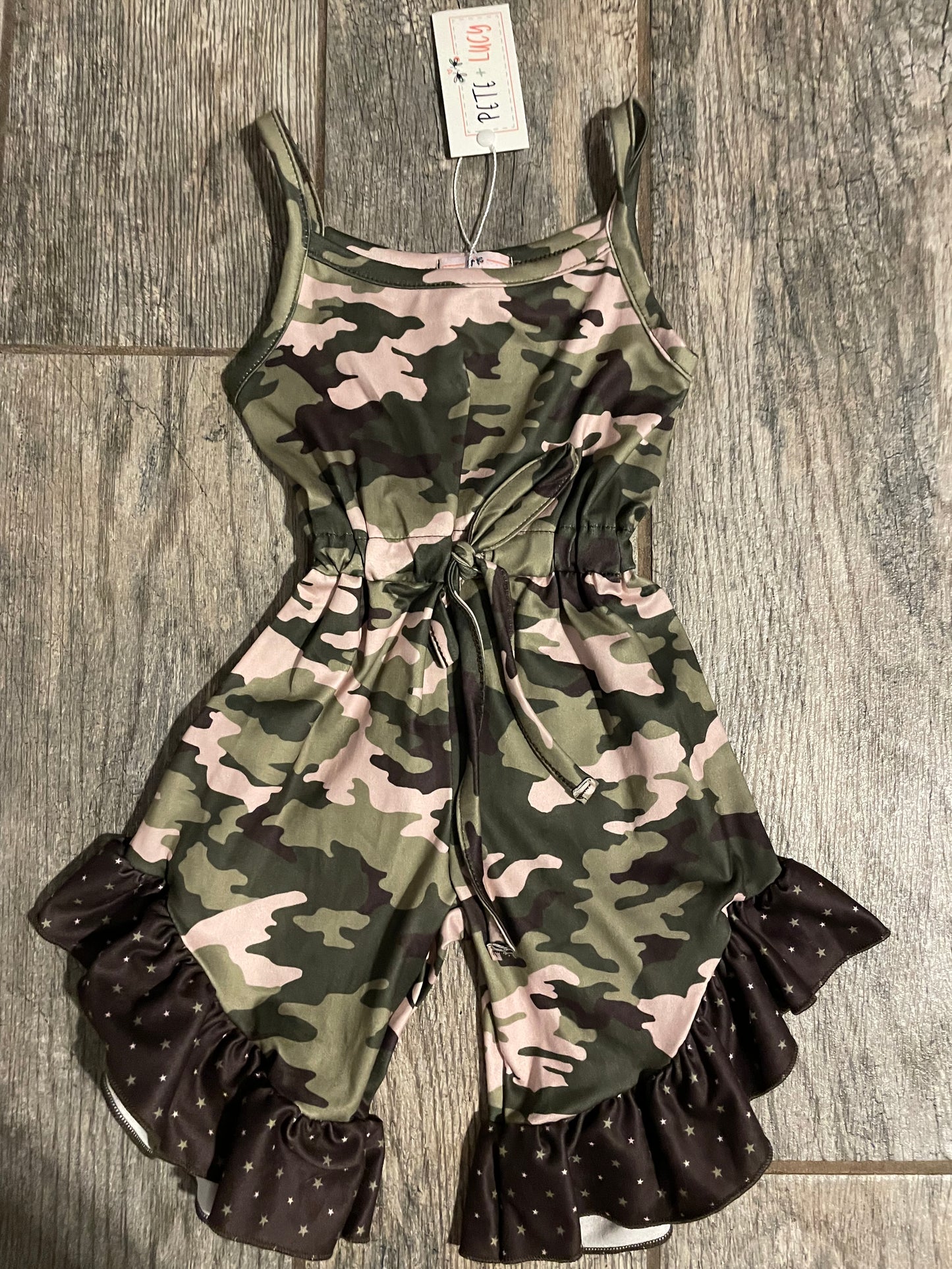 Pete & Lucy Camo Cutie Romper