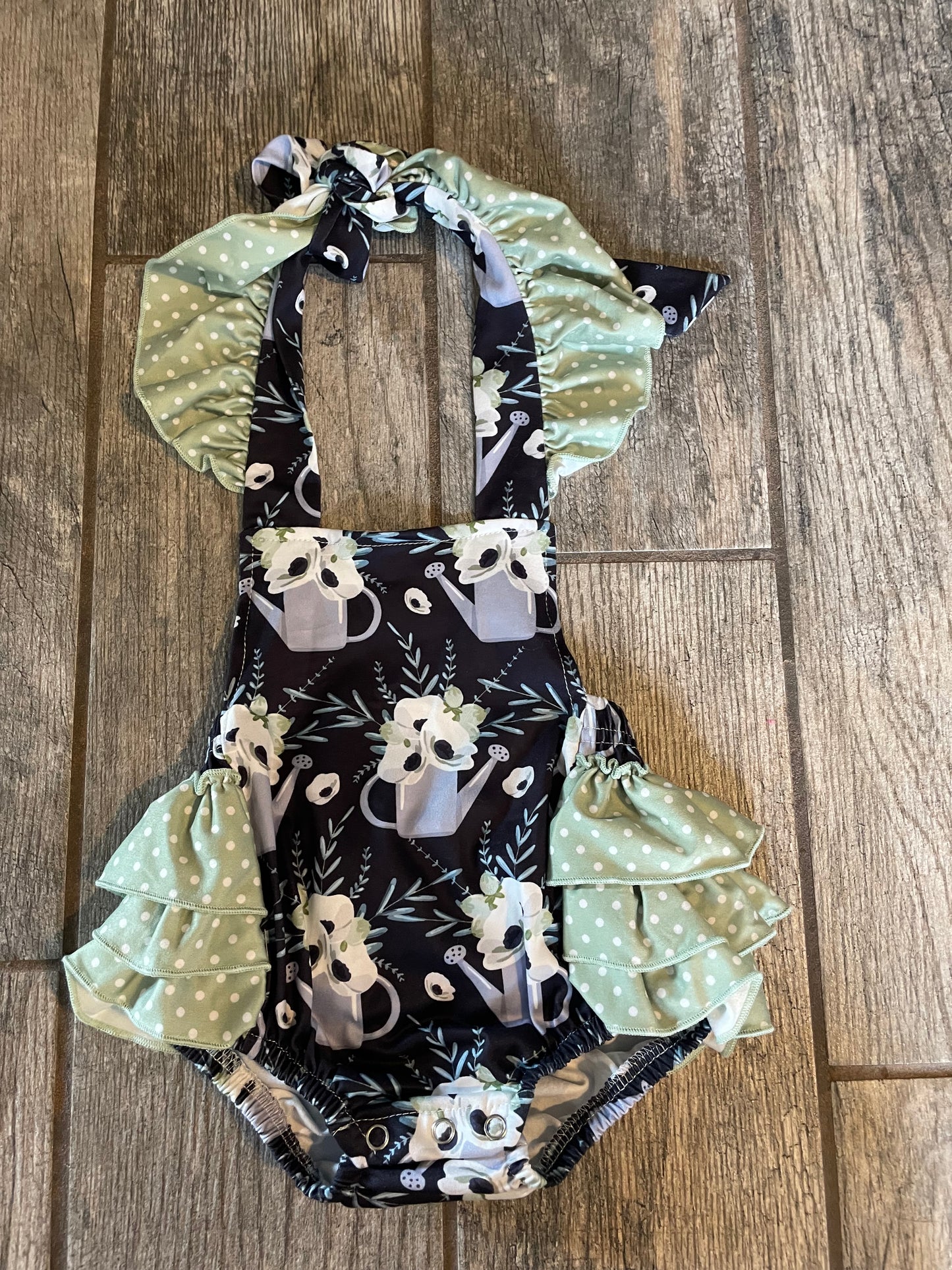 Pete & Lucy Navy Floral Romper