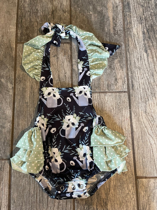 Pete & Lucy Navy Floral Romper