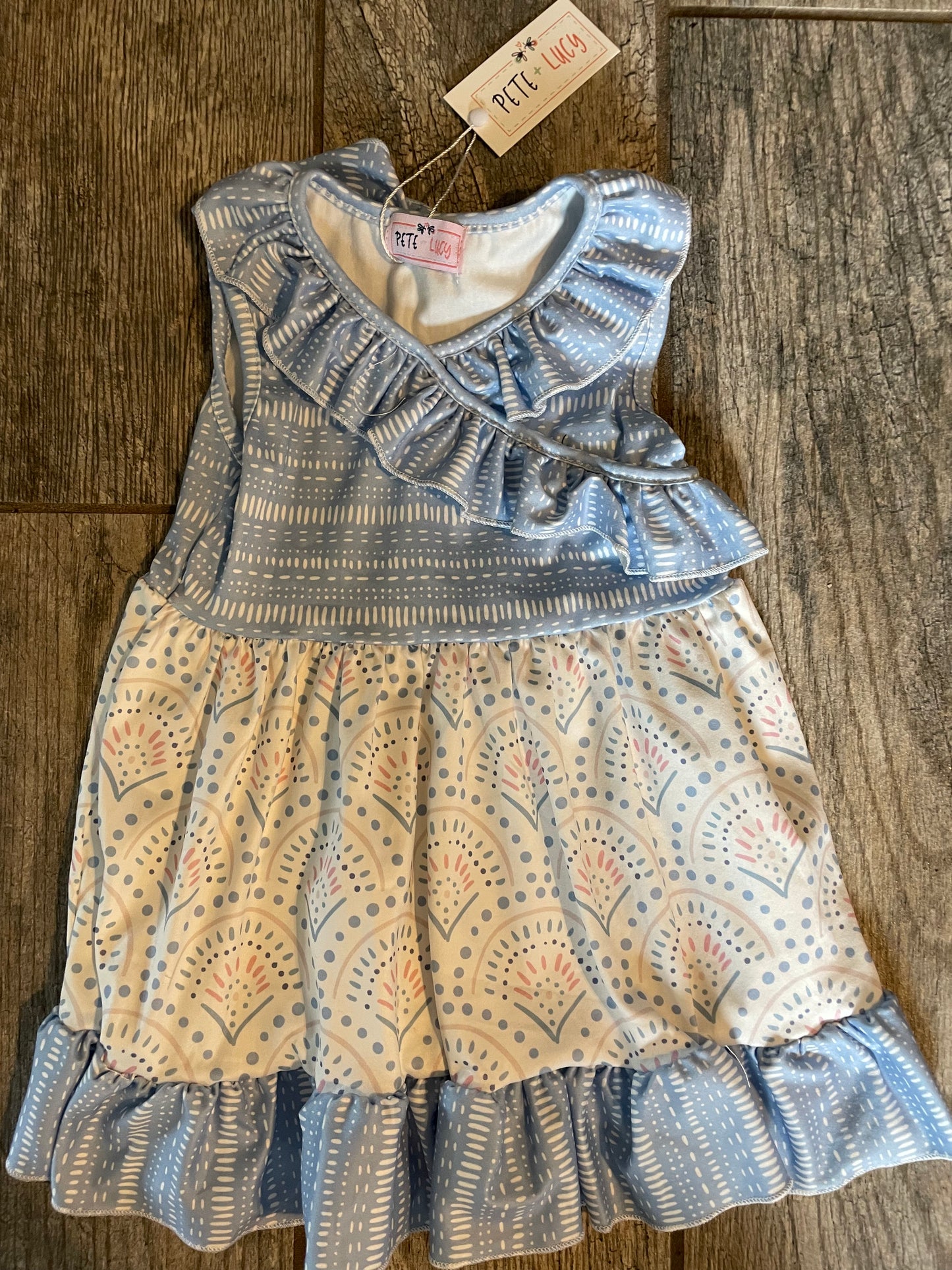 Pete & Lucy purple dress 6-12 months