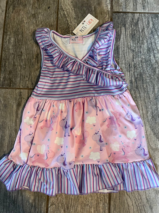 Pete & Lucy purple unicorn dress