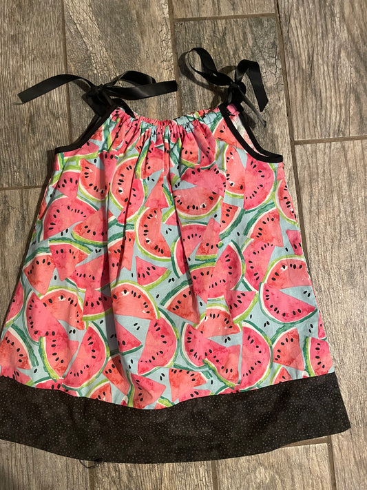 watermelon pillowcase dress 6-9 months